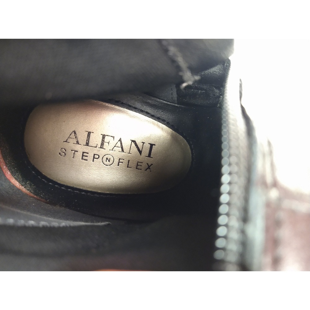 Alfani Berniee Black Leather Tall Riding Boots‎ StepFlex Knee High Womens 10M - Picture 10 of 12